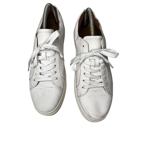 SL by Supply Lab Riley 11.5M BUSTER White Leather Men Sneakers Casual Perforated - Picture 14 of 16